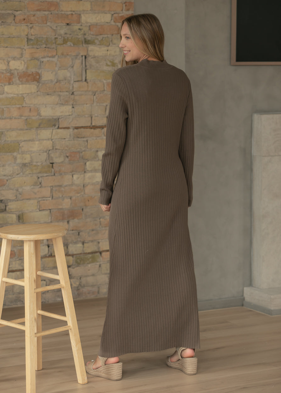 Ashdon Brown Maxi Dress IC Dresses