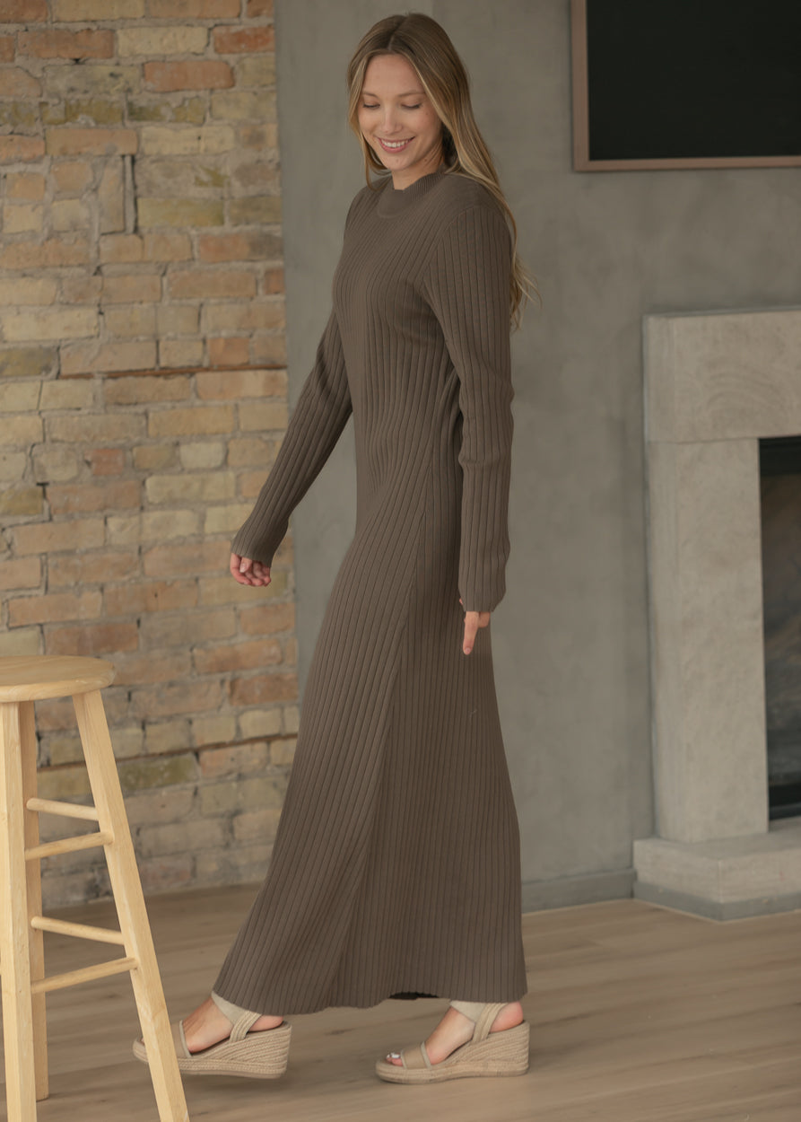 Ashdon Brown Maxi Dress IC Dresses