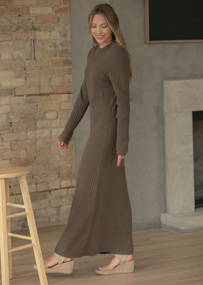 Ashdon Brown Maxi Dress IC Dresses