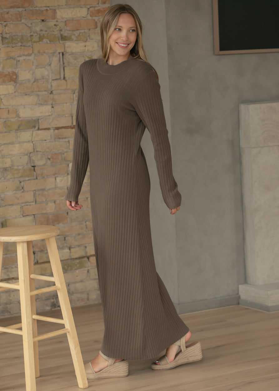 Ashdon Brown Maxi Dress IC Dresses
