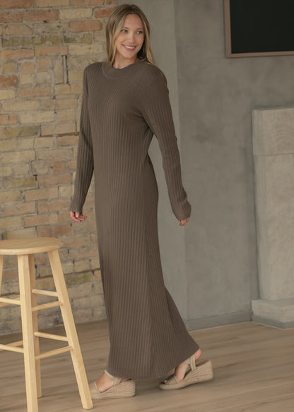 Ashdon Brown Maxi Dress IC Dresses