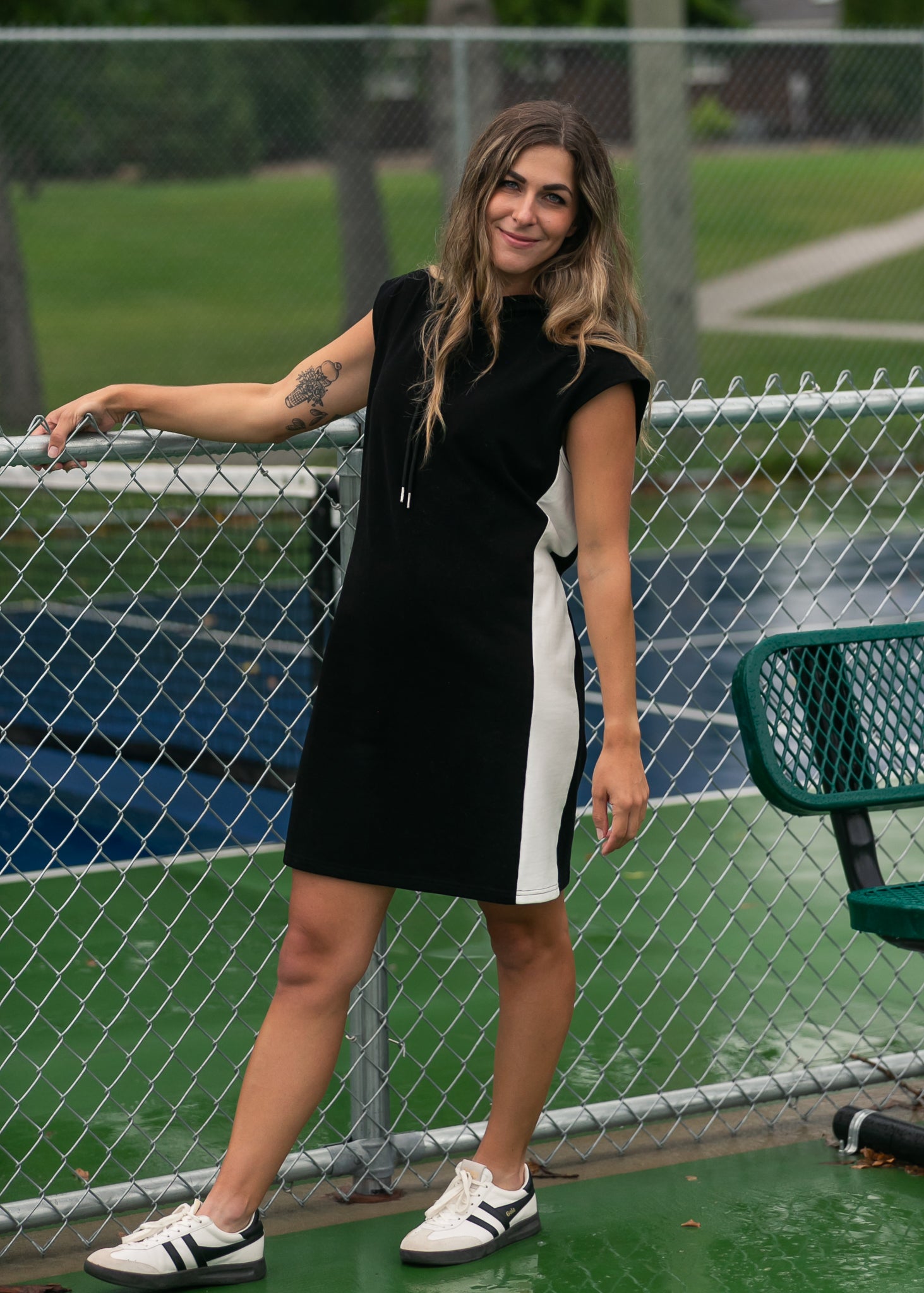 Asher Hooded Sweatshirt Dress FF Dresses