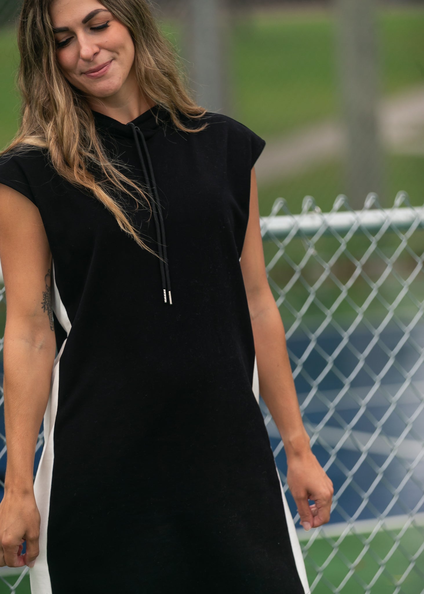 Asher Hooded Sweatshirt Dress FF Dresses