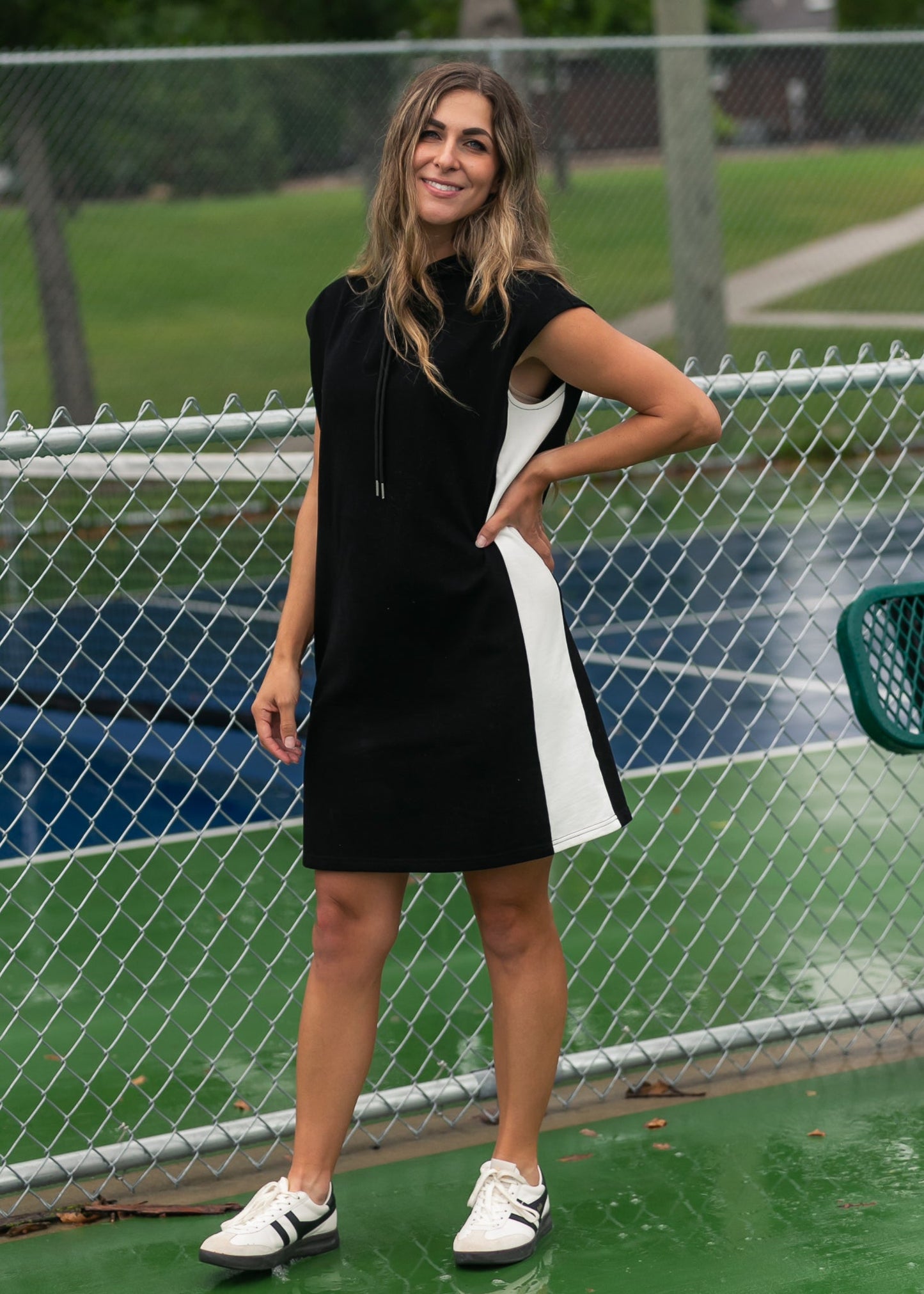 Asher Hooded Sweatshirt Dress FF Dresses