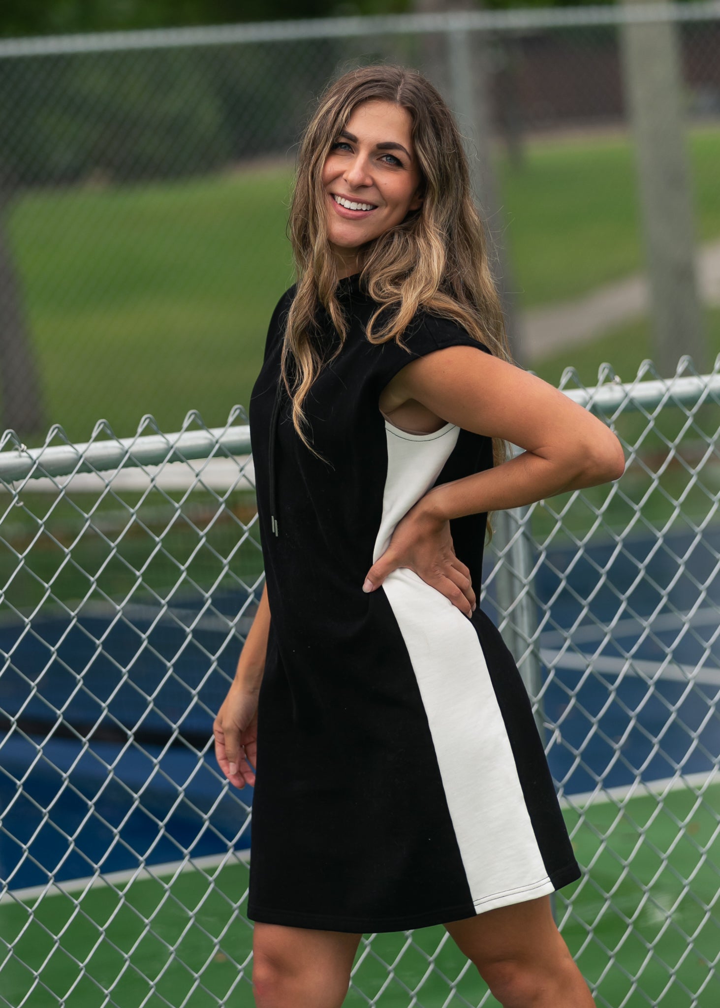 Asher Hooded Sweatshirt Dress FF Dresses