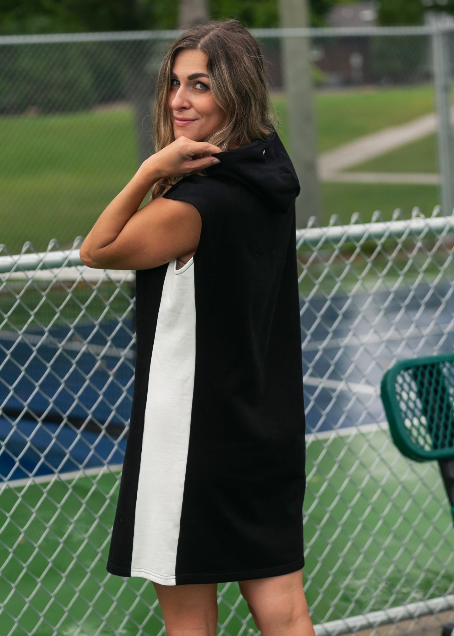 Asher Hooded Sweatshirt Dress FF Dresses