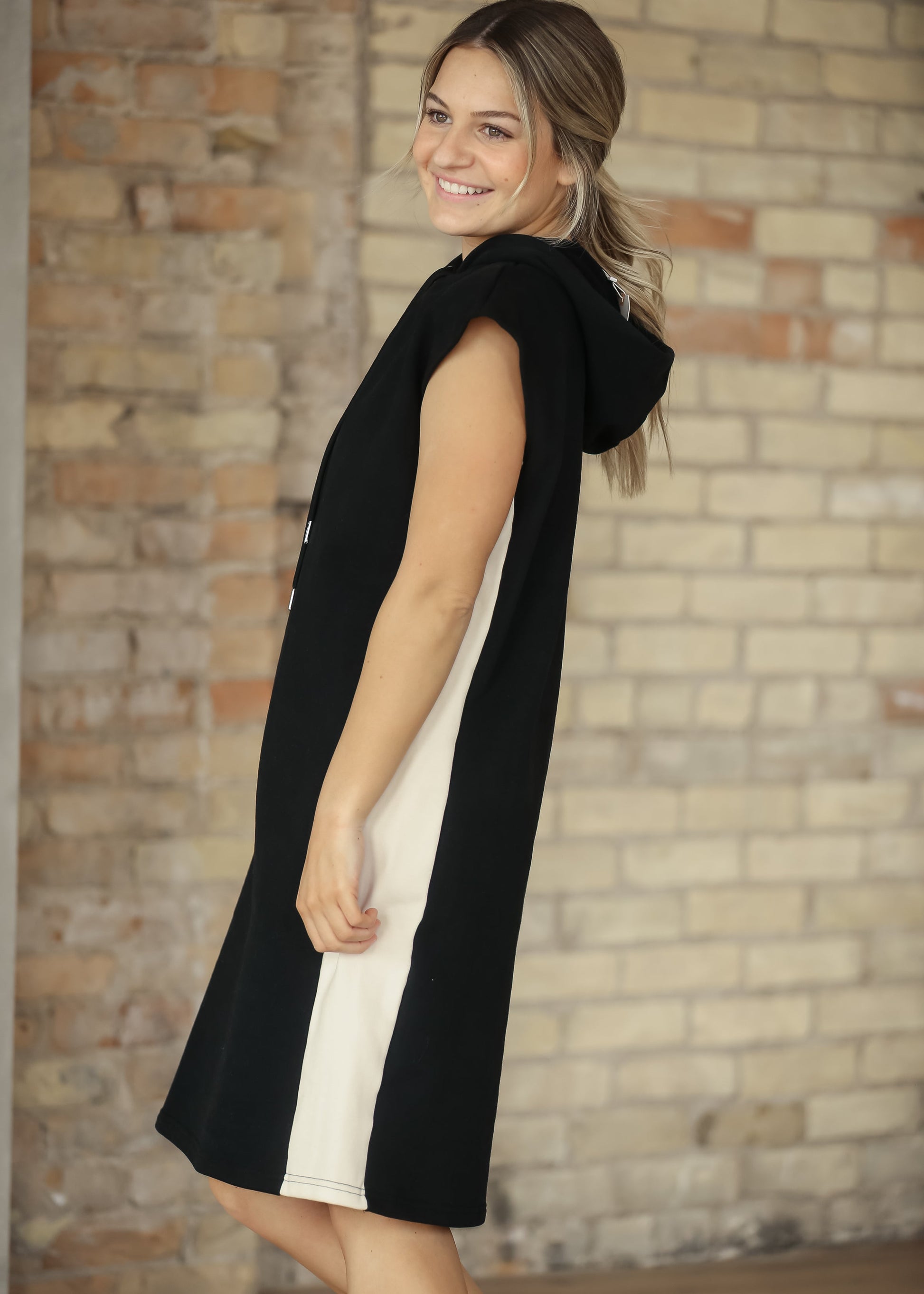 Asher Hooded Sweatshirt Dress FF Dresses