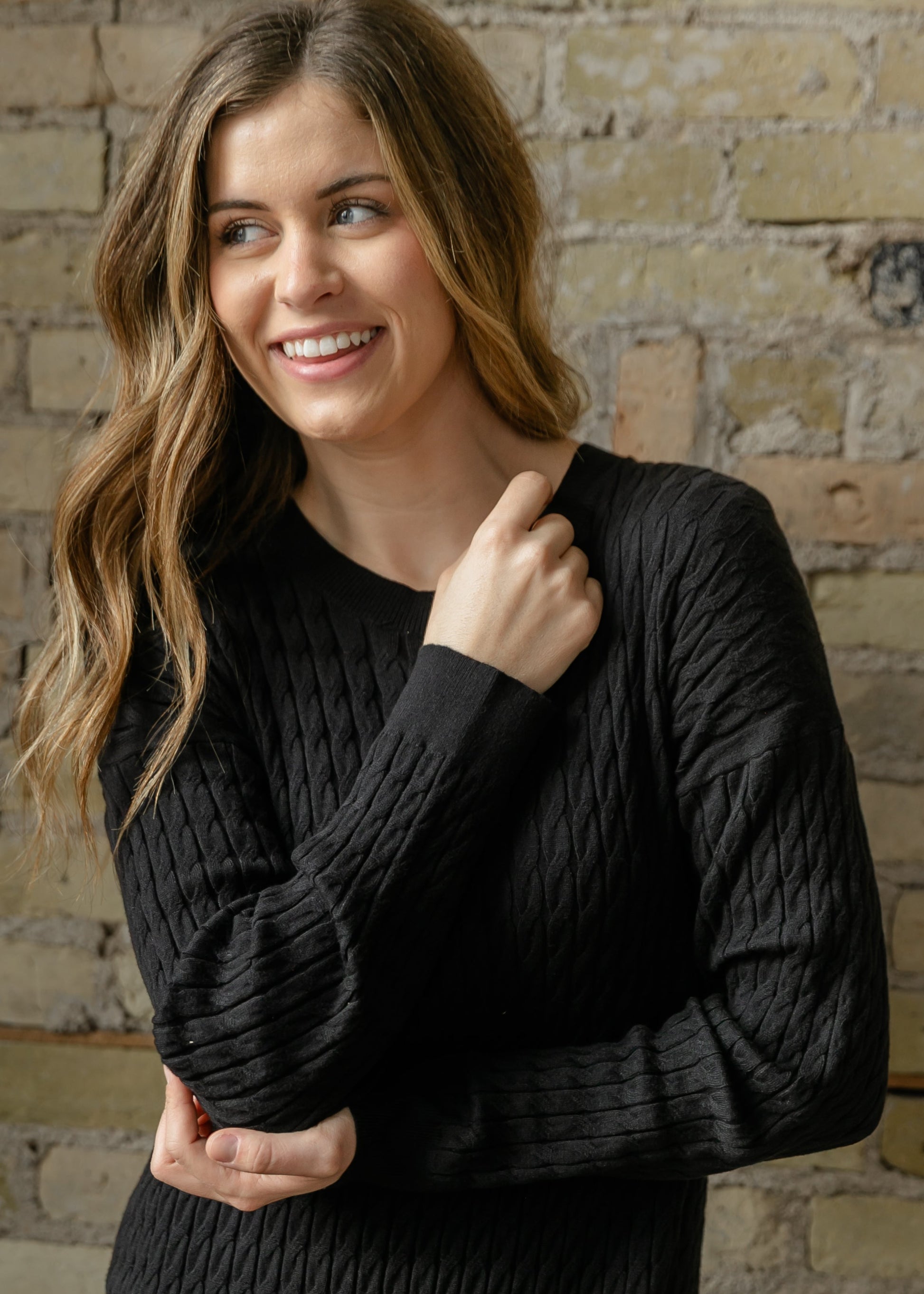 aspen knit dress Petal and Pup Women's Aspen Button Up Knit Dress