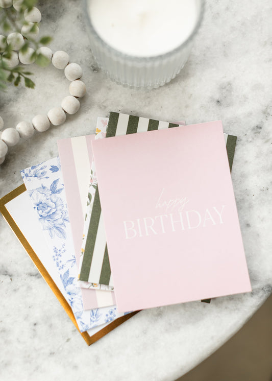 Assorted Happy Birthday Boxed Card 12 pc Set Gifts