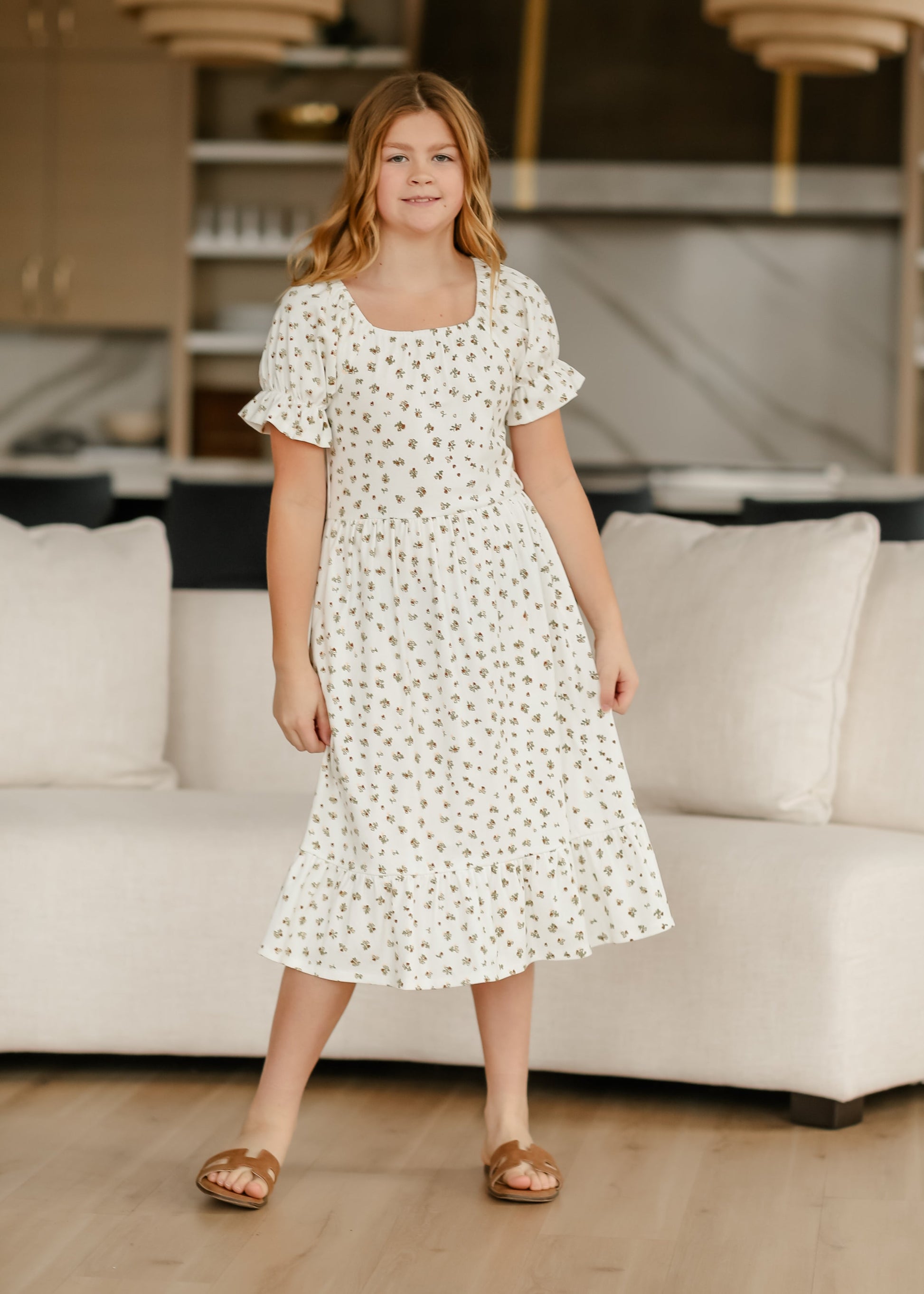 Girl's Aubriel Midi Dress - FINAL SALE Inherit Co. Girl's Aubriel Midi Dress - FINAL SALE Inherit Co.