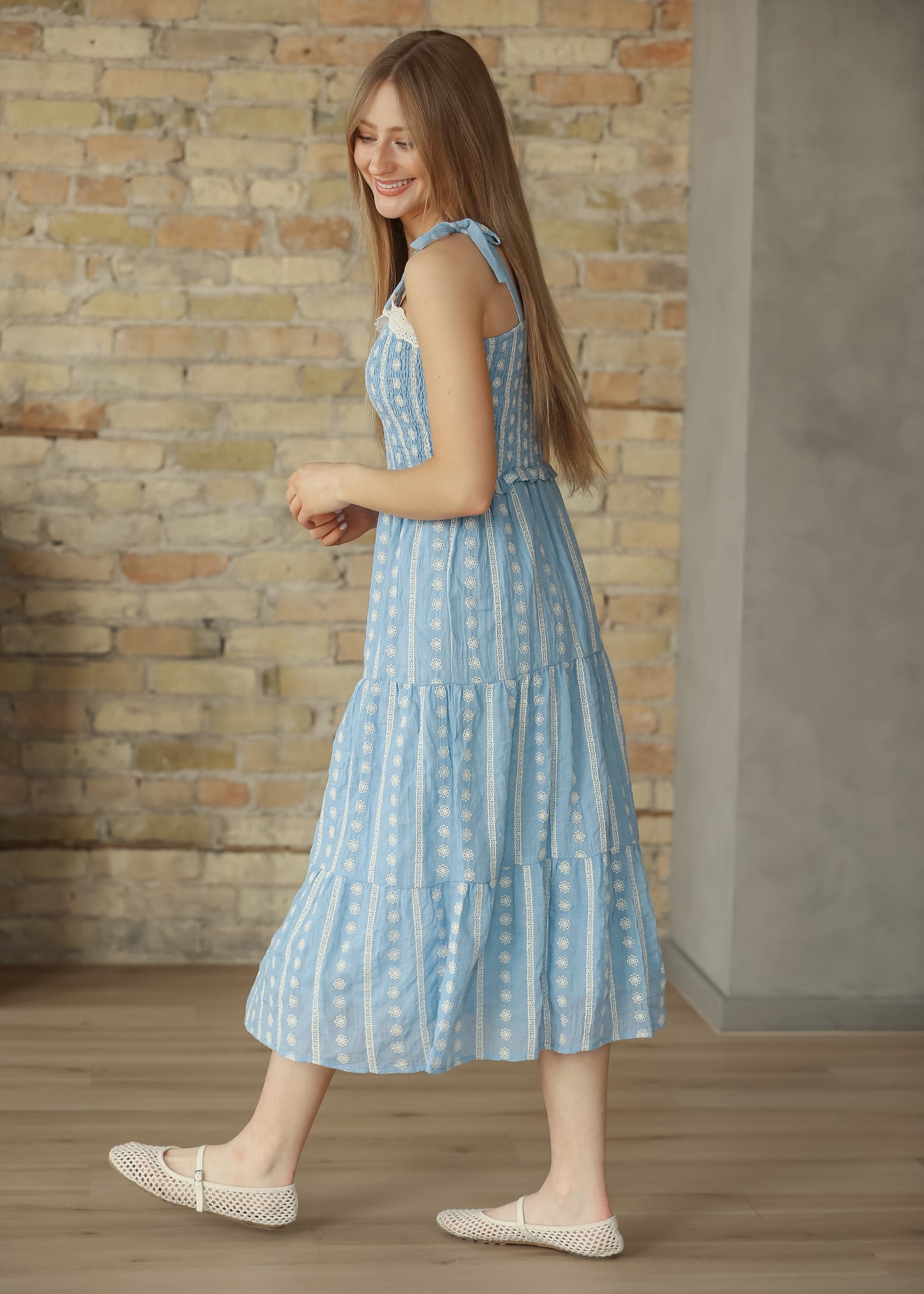 Aubriella Lace Trim Maxi Dress IC Dresses