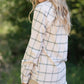 Audre Ivory + Green Plaid Shacket - FINAL SALE FF Tops