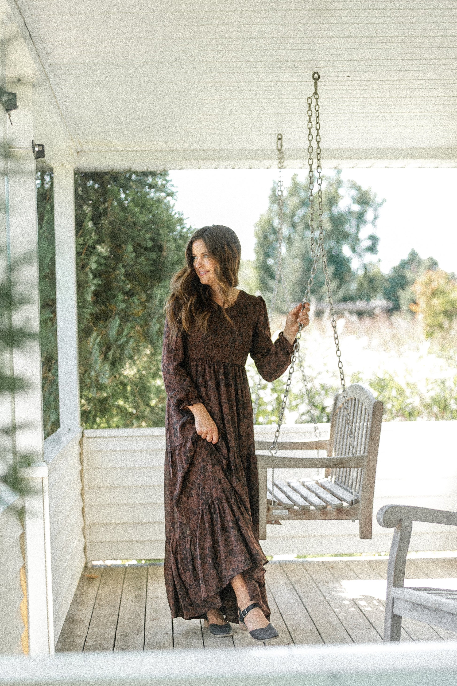 Aurora Smocked Maxi Dress Inherit Co. Aurora Smocked Maxi Dress Inherit Co.
