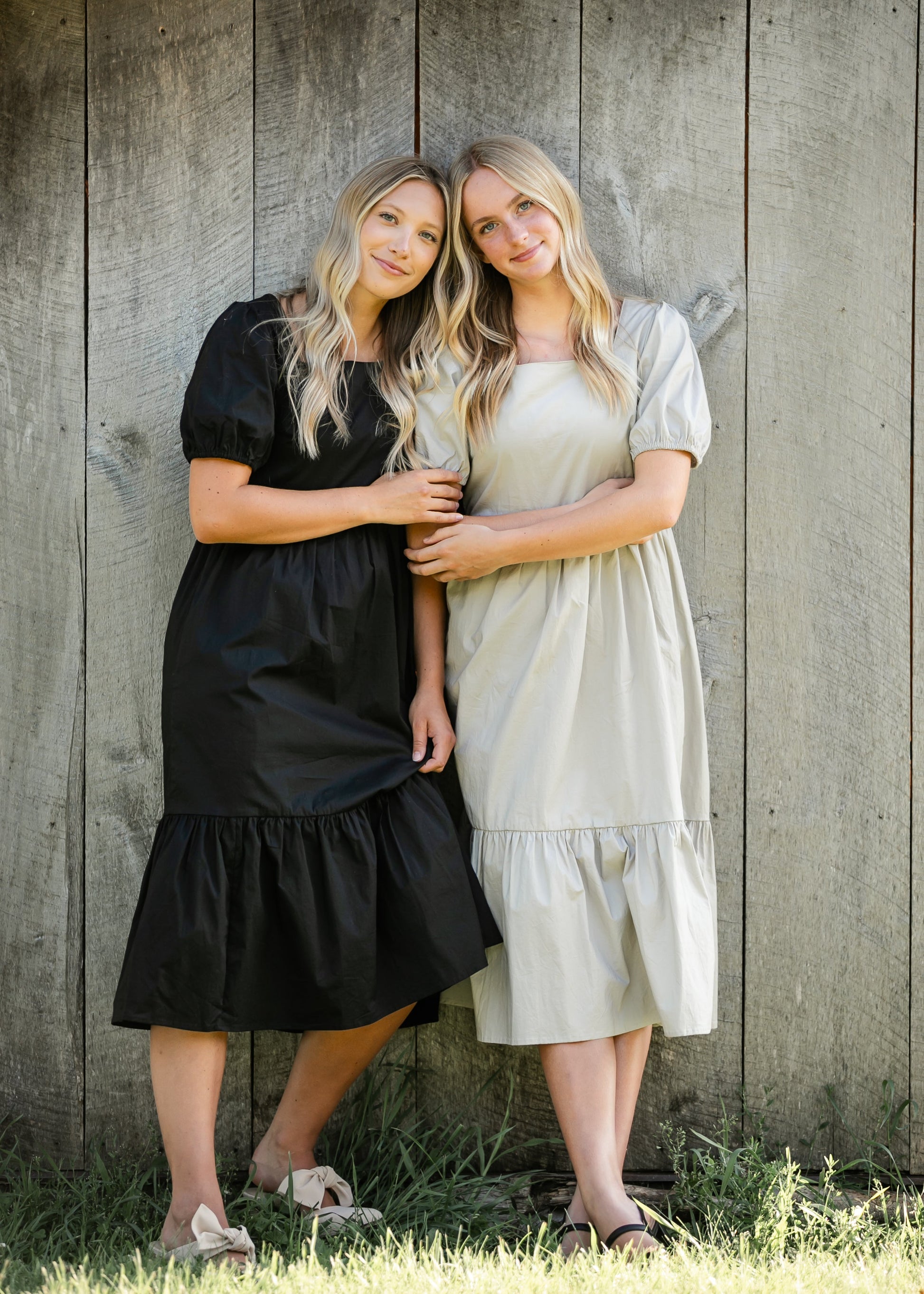 womens square neck midi dress Midi Dress for Date Night with Square Neckline for Women