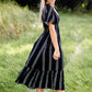 Aztec Print Smocking Midi Dress-FINAL SALE FF Dresses