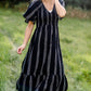 Aztec Print Smocking Midi Dress-FINAL SALE FF Dresses