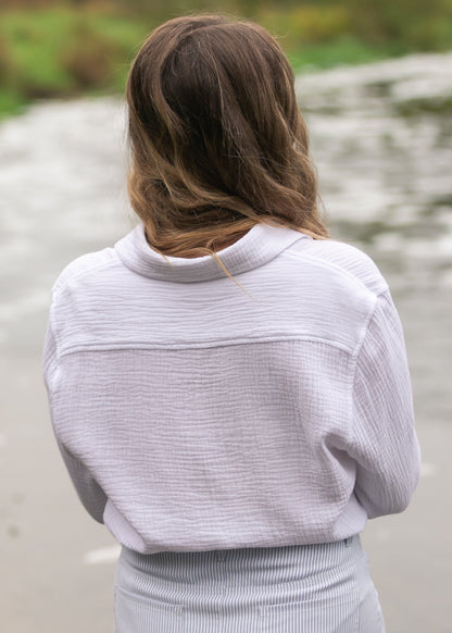 Bailey Cotton Gauze Button Down Top IC Tops