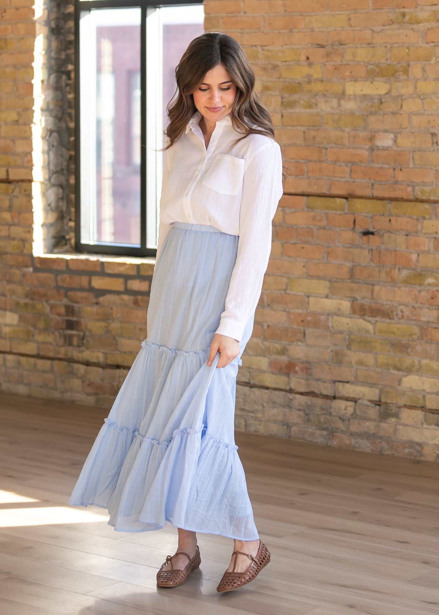 Bailey Cotton Gauze Button Down Top IC Tops