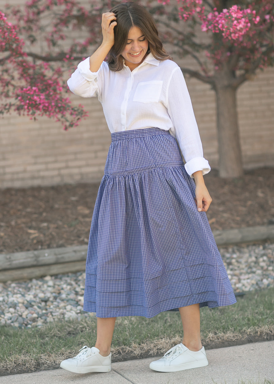 Bailey Cotton Gauze Button Down Top IC Tops