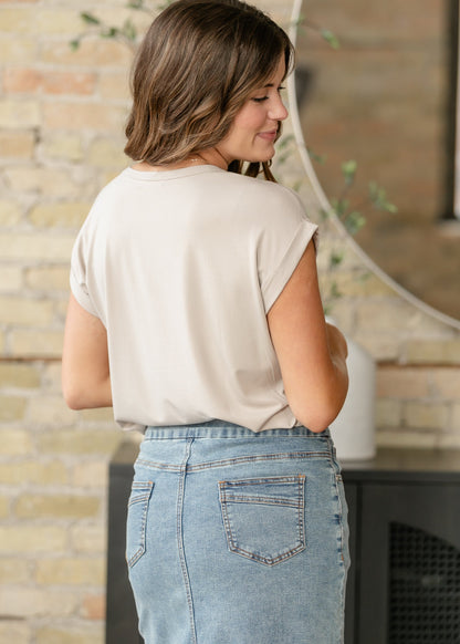 Bamboo Blend Slub Tee FF Tops