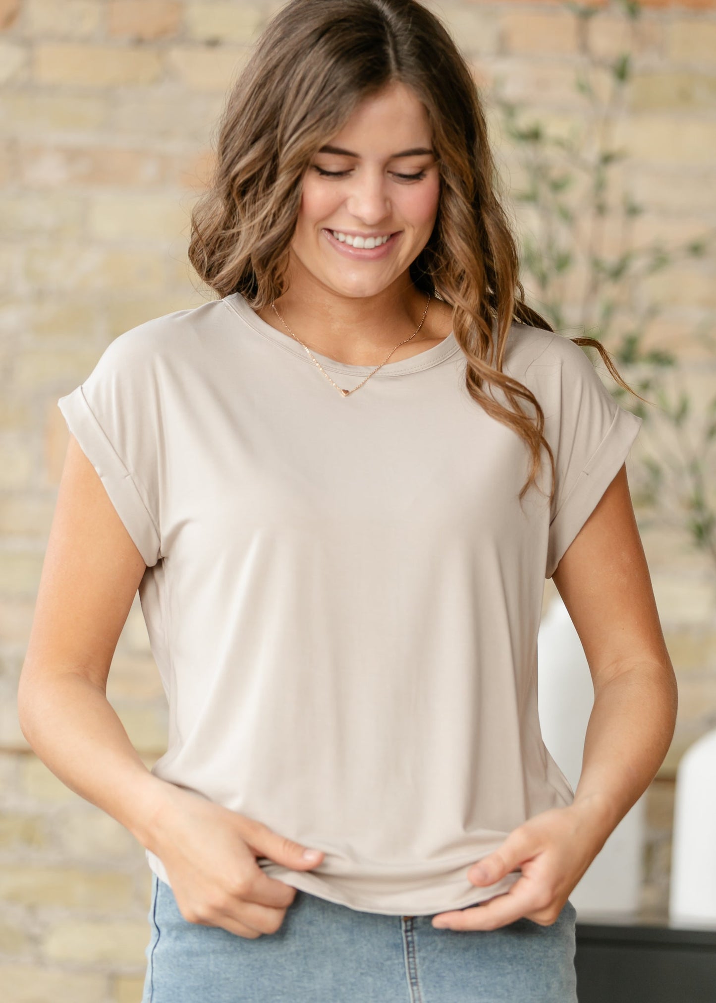 Bamboo Blend Slub Tee FF Tops