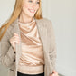 Basha Mockneck Satin Top FF Tops