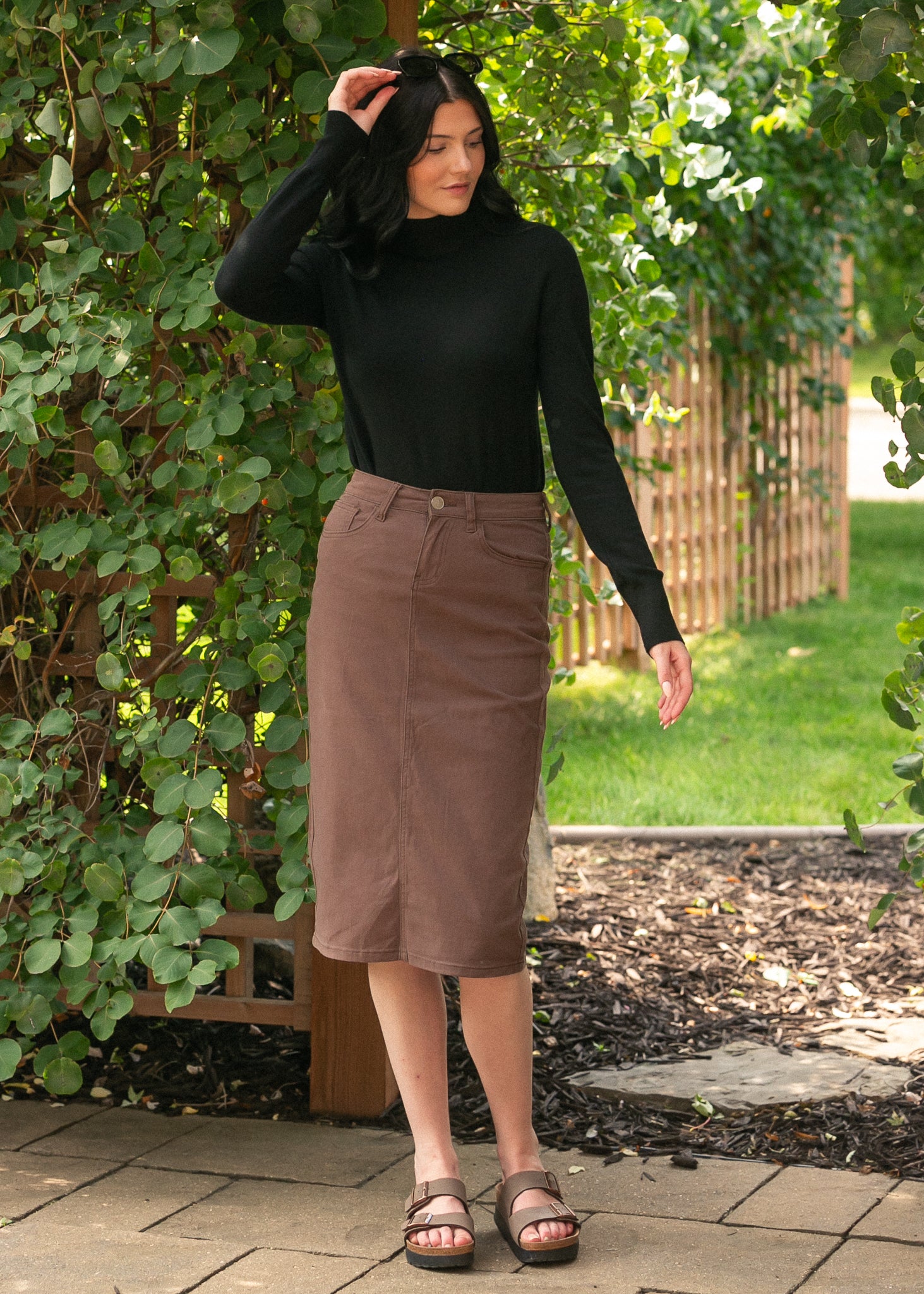Basic Mock Neck Sweater FF Tops