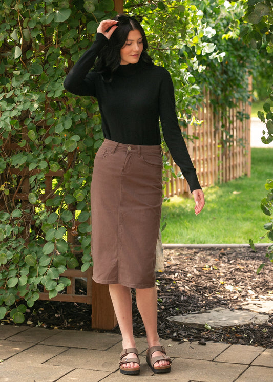 Basic Mock Neck Sweater FF Tops