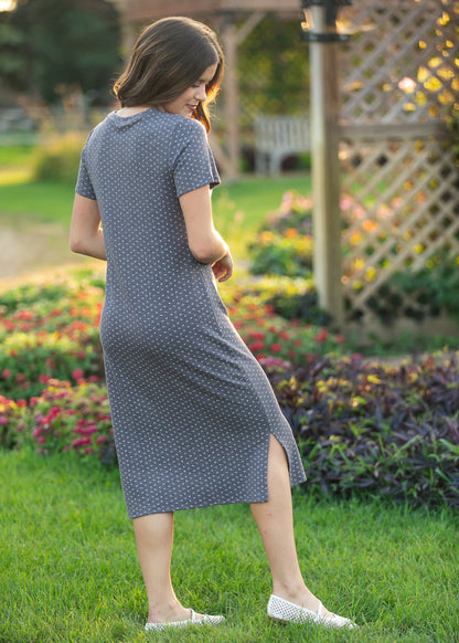 Baylor Floral Ribbed Tee Shirt Dress IC Dresses