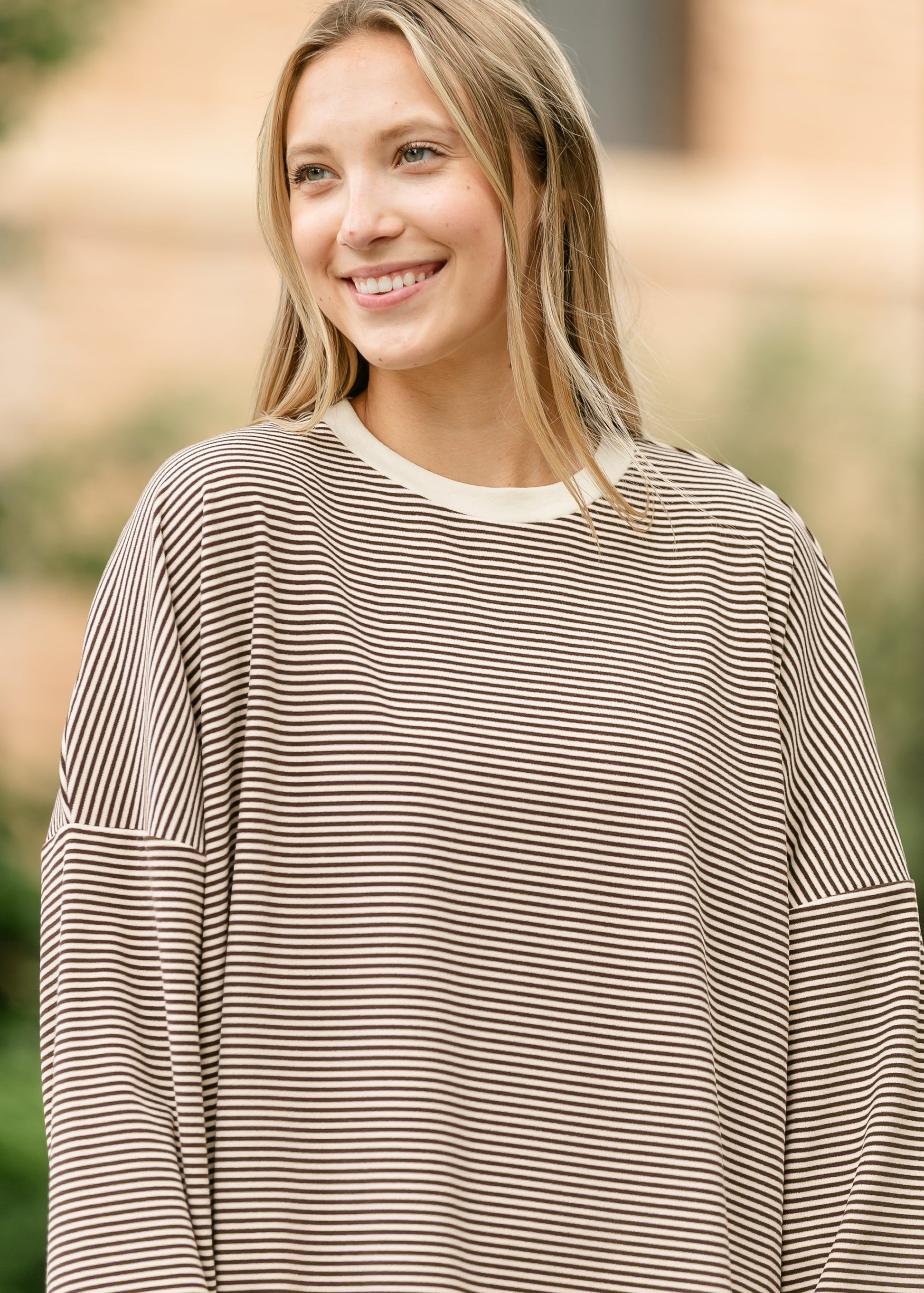 Be At Peace Striped Top FF Tops