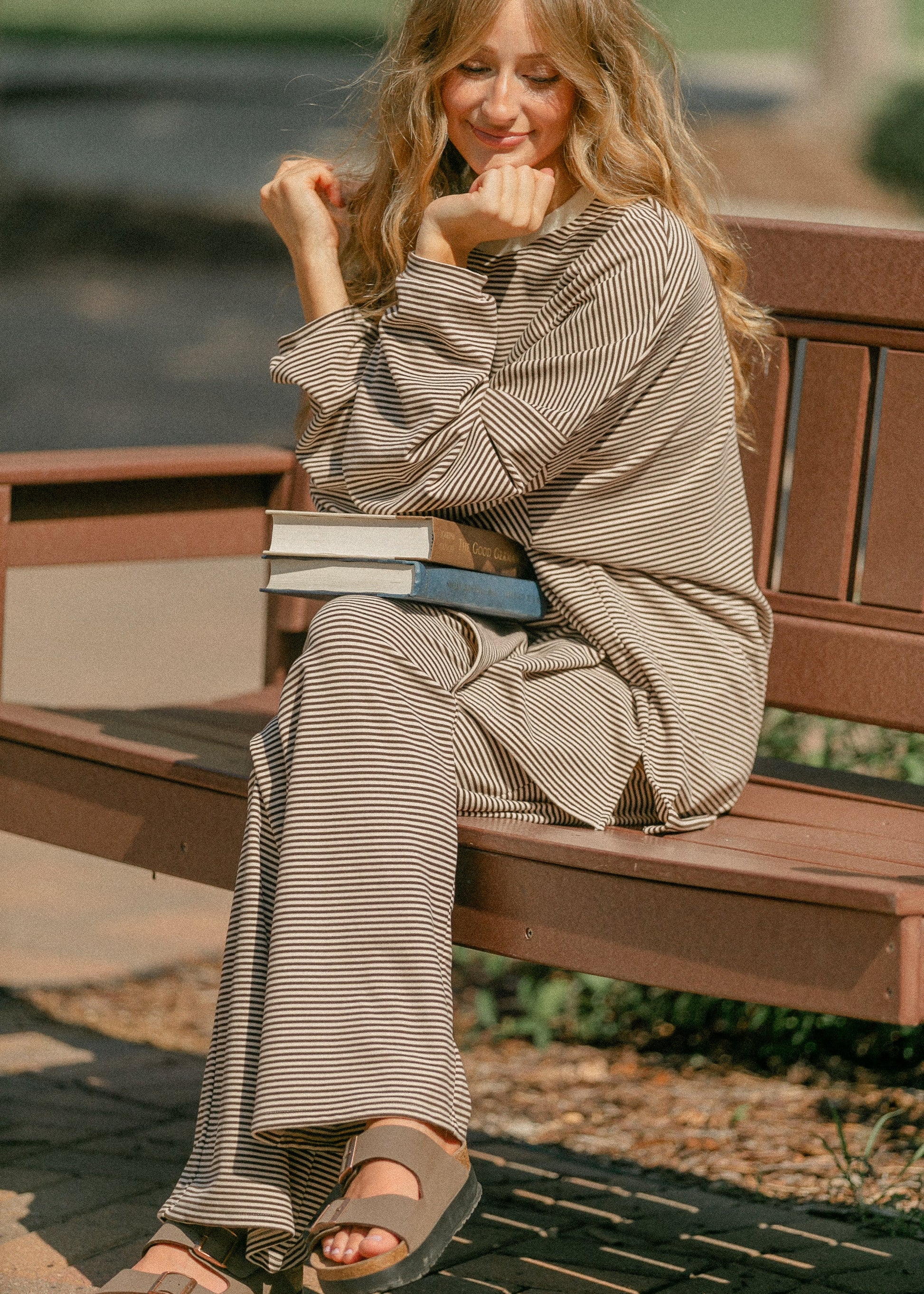 Be At Peace Striped Top FF Tops