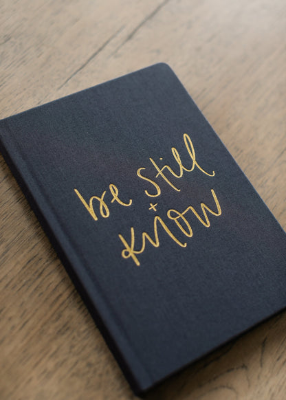 Be Still + Know Fabric Journal Gifts