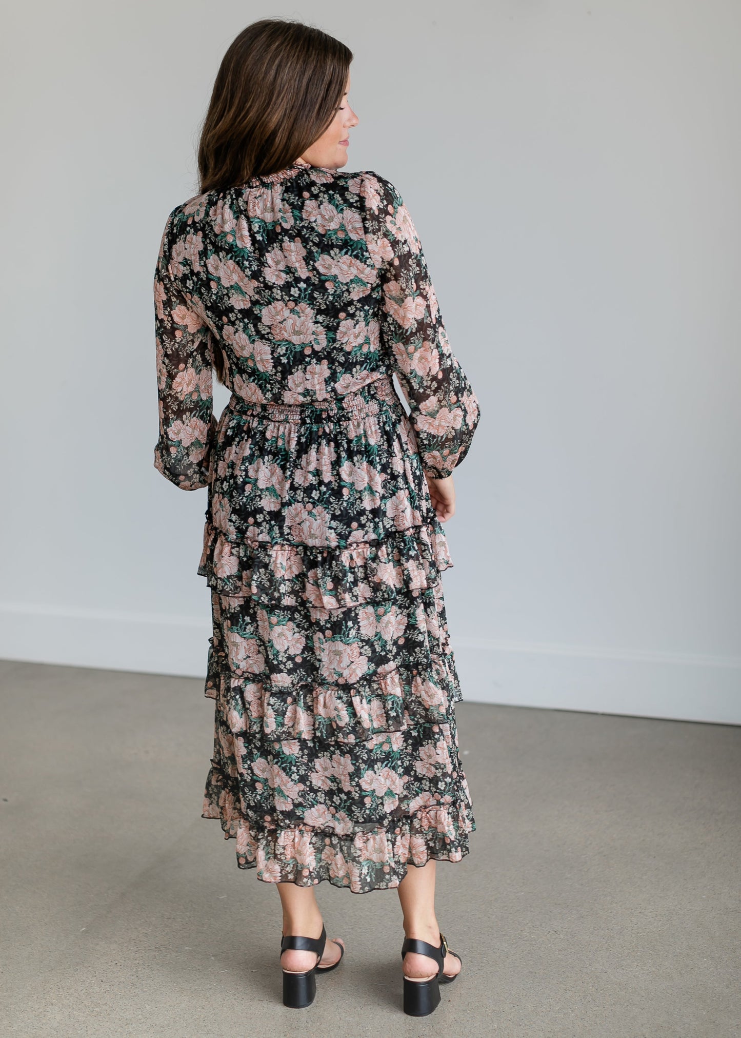 Beckinsale Long Sleeve Floral Maxi Dress FF Dresses