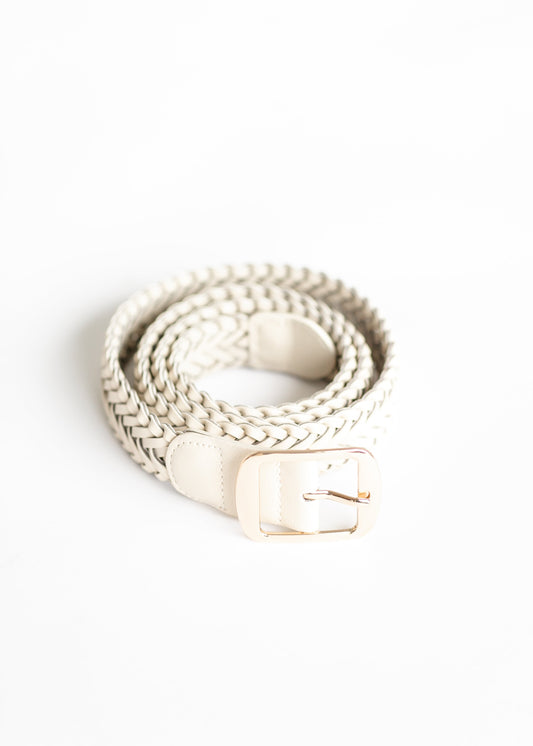 Beige Braided Belt Accessories