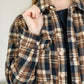 Belle Plaid Quilted Shacket FF Tops