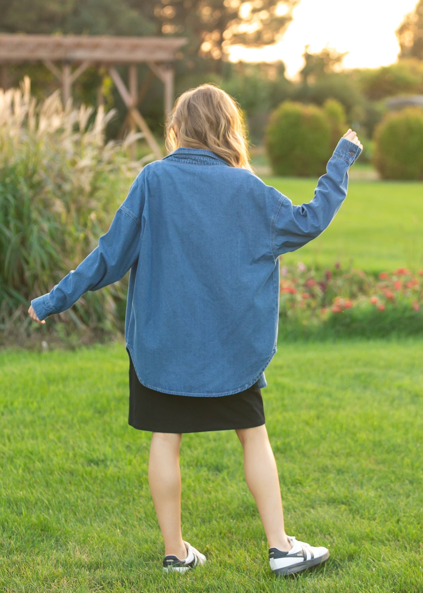 Betty Denim Button Up Top IC Tops