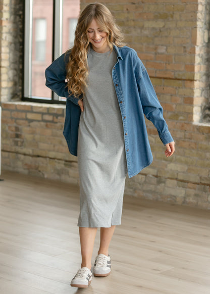 Betty Denim Button Up Top IC Tops