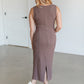 Bina Ribbed Knit Sleeveless Midi Dress FF Dresses
