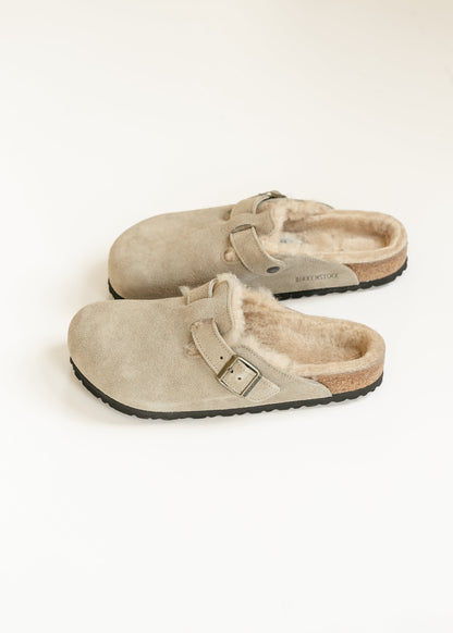 Birkenstock® Boston Shearling Suede Shoes