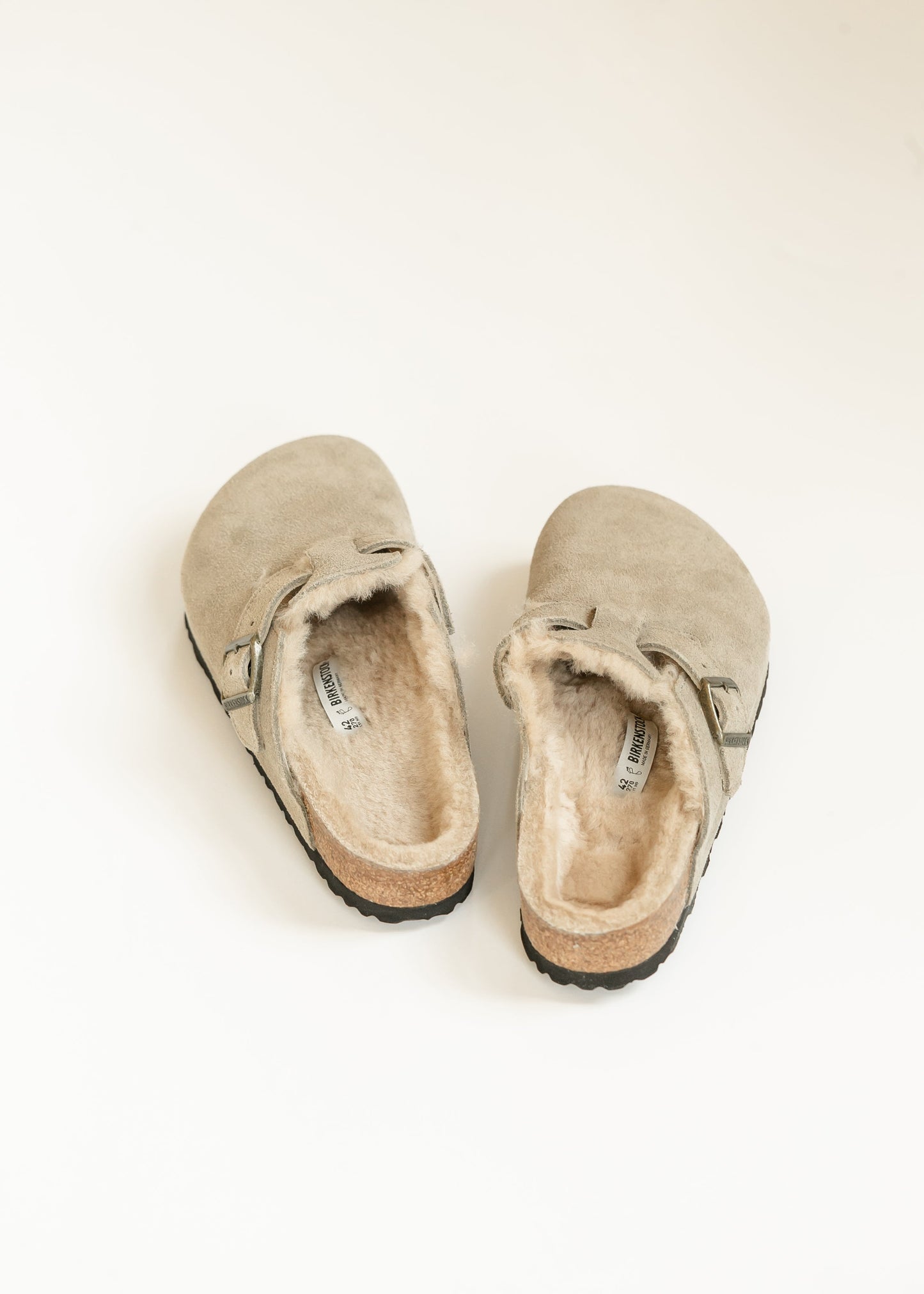 Birkenstock® Boston Shearling Suede Shoes