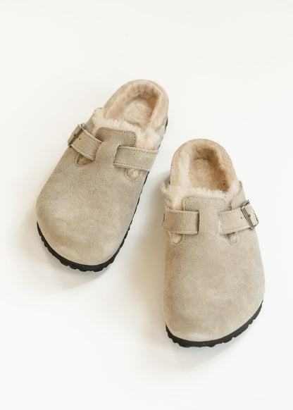 Birkenstock® Boston Shearling Suede Shoes