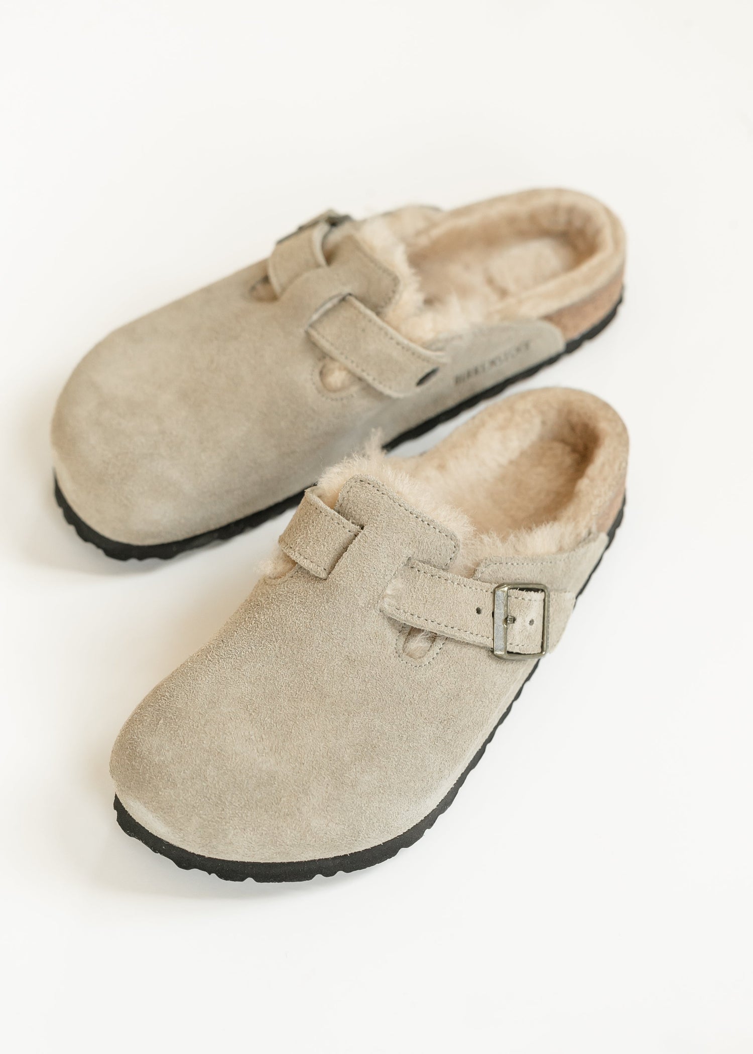 Birkenstock® Boston Shearling Suede Shoes