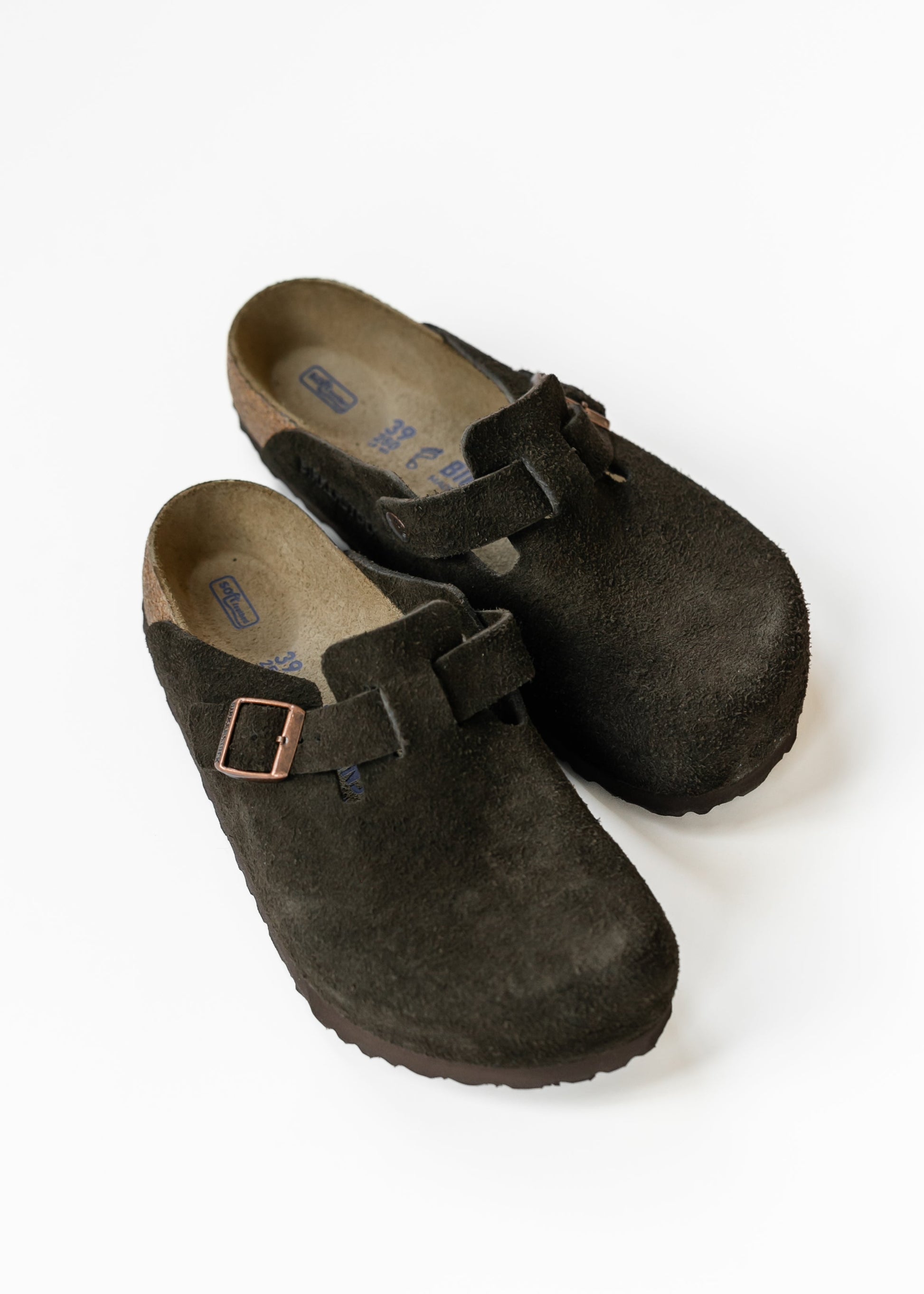 Birkenstock® Mocha Boston Soft Footbed Clog Shoes