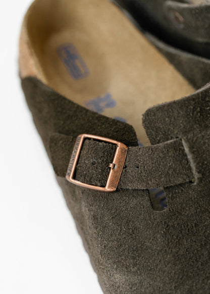 Birkenstock® Mocha Boston Soft Footbed Clog Shoes