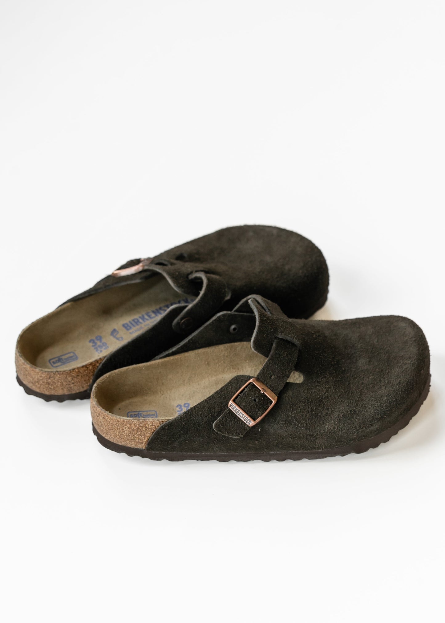 Birkenstock® Mocha Boston Soft Footbed Clog Shoes