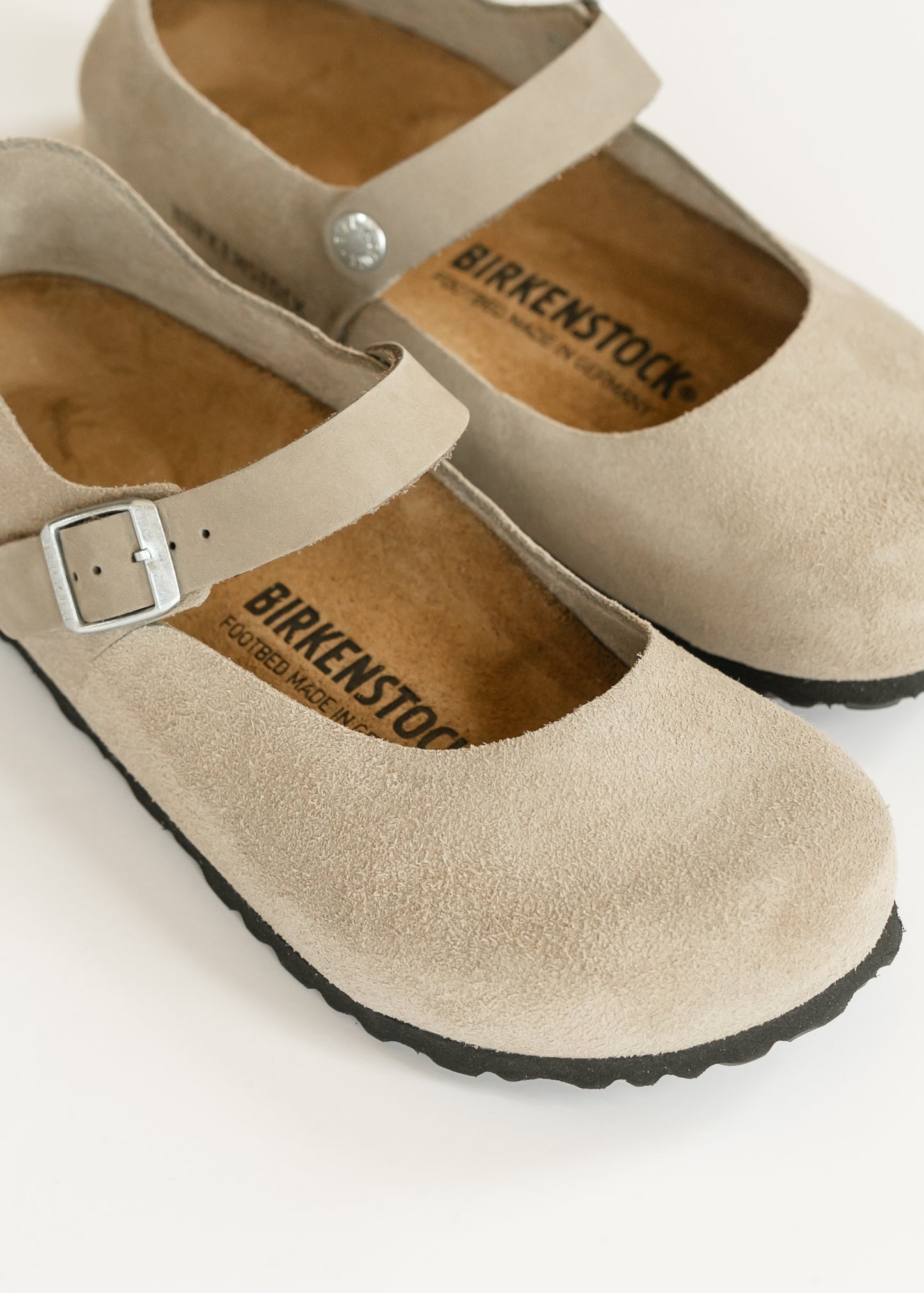 Birkenstock® Taupe Mantova Suede Low Shoe Shoes 6