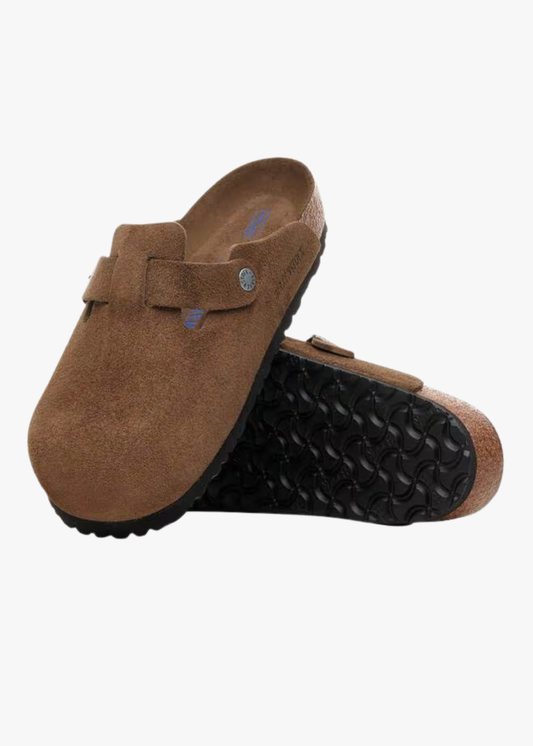 Birkenstock® Women's Boston Suede Leather Clogs Shoes 11