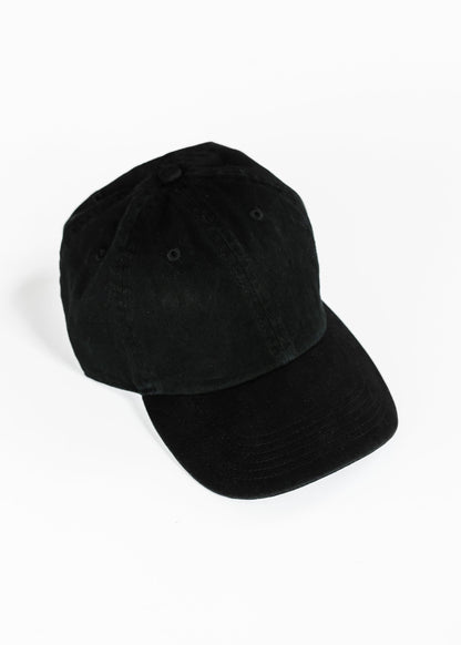 Black Cotton Baseball Hat Accessory