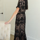 Black Lace Overlay Midi Dress - FINAL SALE FF Dresses