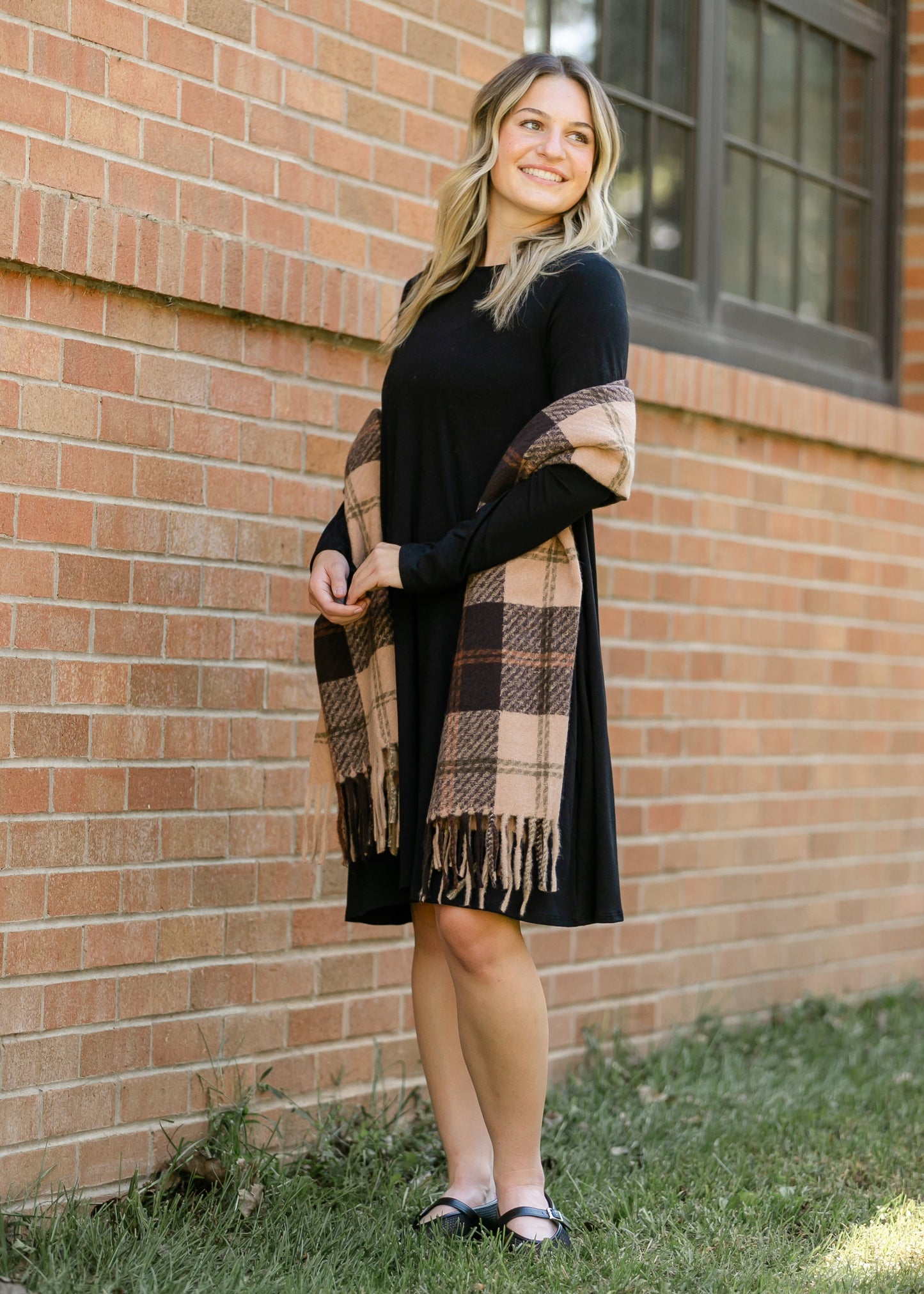 Black Long Sleeve Dress FF Dresses